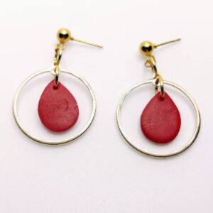 Pendientes Elegancia Gota - Sofisticación artesanal en cada detalle - Imagen 2