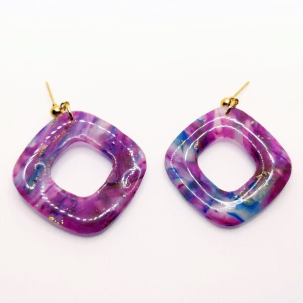 Pendientes Inefable - Diseño cuadrado con elegancia única - Imagen 3