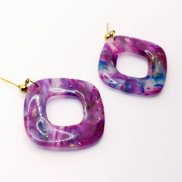 Pendientes Inefable - Diseño cuadrado con elegancia única - Imagen 2