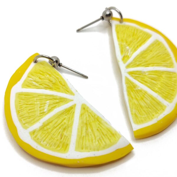Pendientes de Rodajas de Limón - Frescura y Color para un Estilo Único - Imagen 2