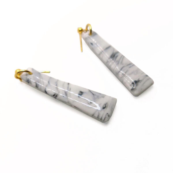 Pendientes Marmolados Colgantes - Ligereza y diseño exclusivo - Imagen 2