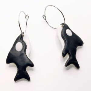 Pendientes con Forma de Orca - Diseño Original y Divertido para Amantes del Mar - Imagen 2