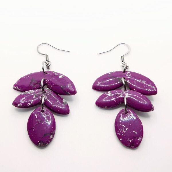 Pendientes Penélope - Elegancia artesanal con un toque único - Imagen 3