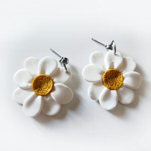 Pendientes margarita XL – Joyería artesanal y con estilo