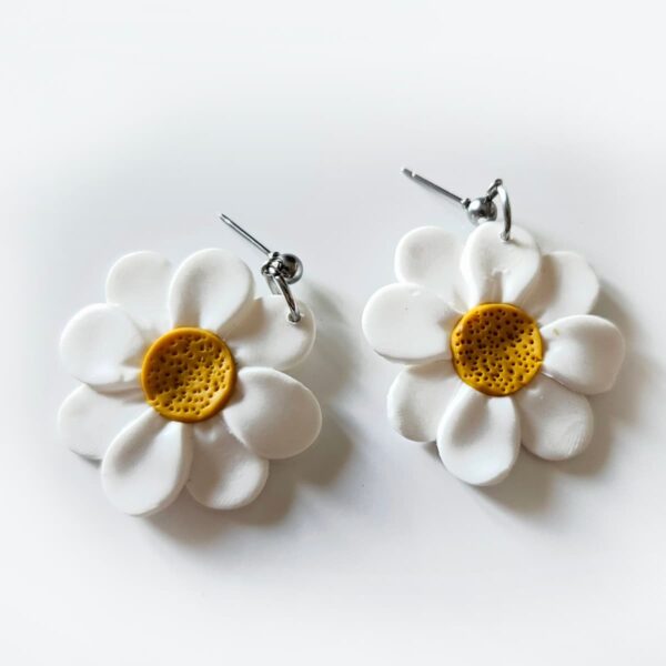 Pendientes margarita XL – Joyería artesanal y con estilo