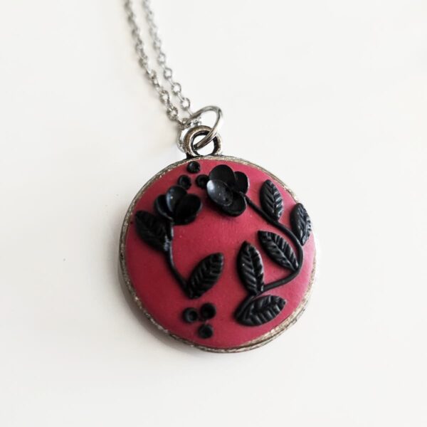 Colgante de doble cara - Artesanía floral para iluminar tu rostro - Imagen 2