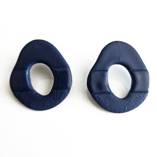 Pendientes artesanales con triple textura