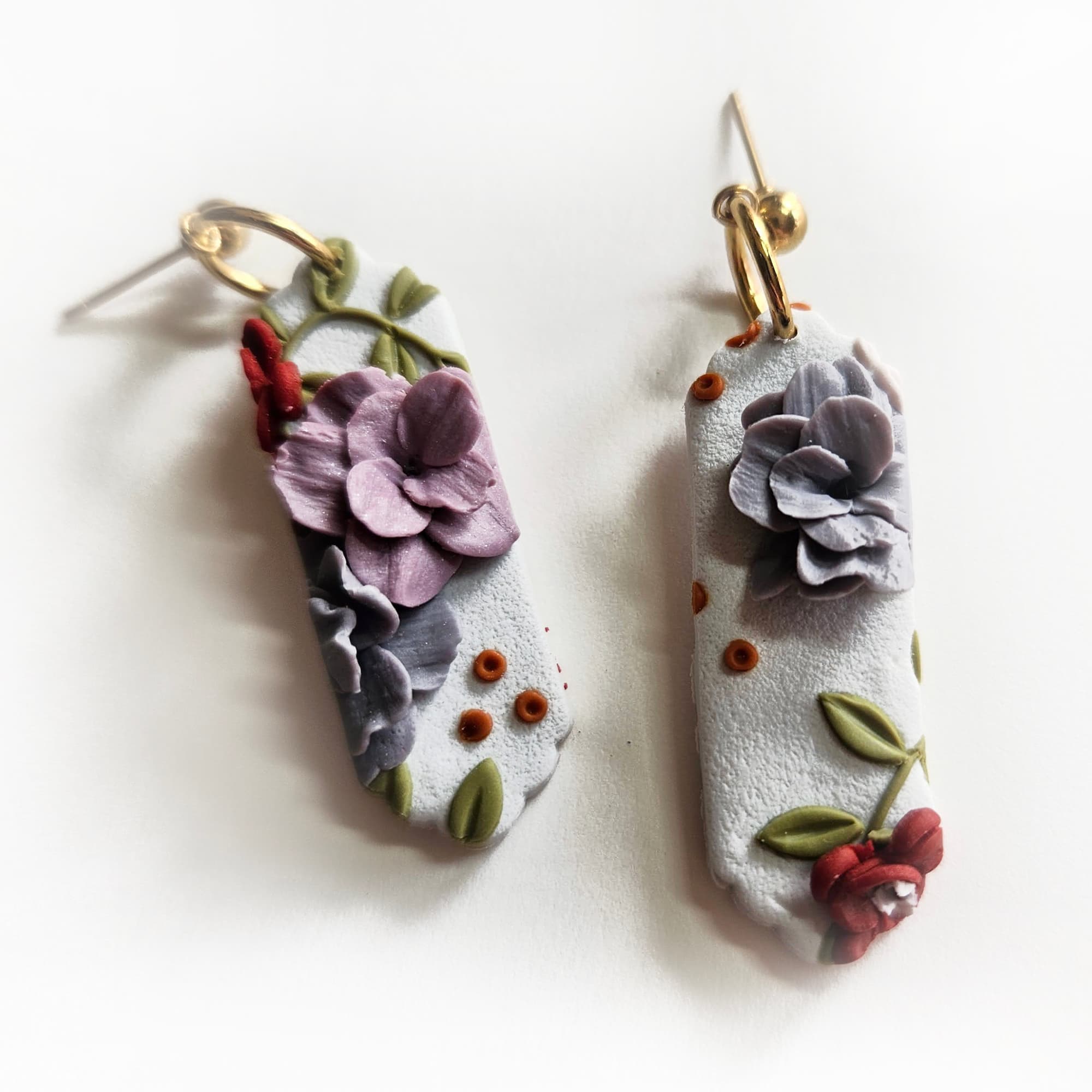 Pendientes Flores de Otoño - Diseño artesanal y elegante